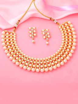 Estele - Gold Plated Enchanting Traditional Kundan Necklace for Women